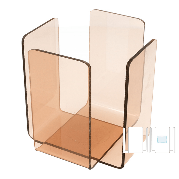 Servett dispenser Rosa Transparent Metakrylat